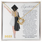 To Daughter or Granddaughter for Graduation with Art | Love Knot Necklace