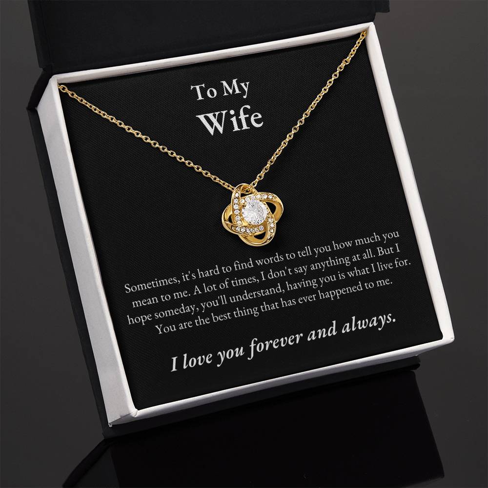 TIKTOK SHOP - Wife, love you forever and always - LOVE KNOT