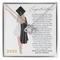 To Daughter or Granddaughter for Graduation with Art | Love Knot Necklace