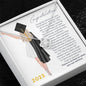 To Daughter or Granddaughter for Graduation with Art | Love Knot Necklace
