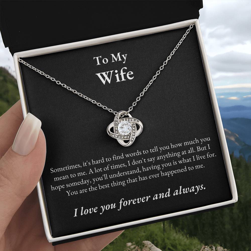 TIKTOK SHOP - Wife, love you forever and always - LOVE KNOT