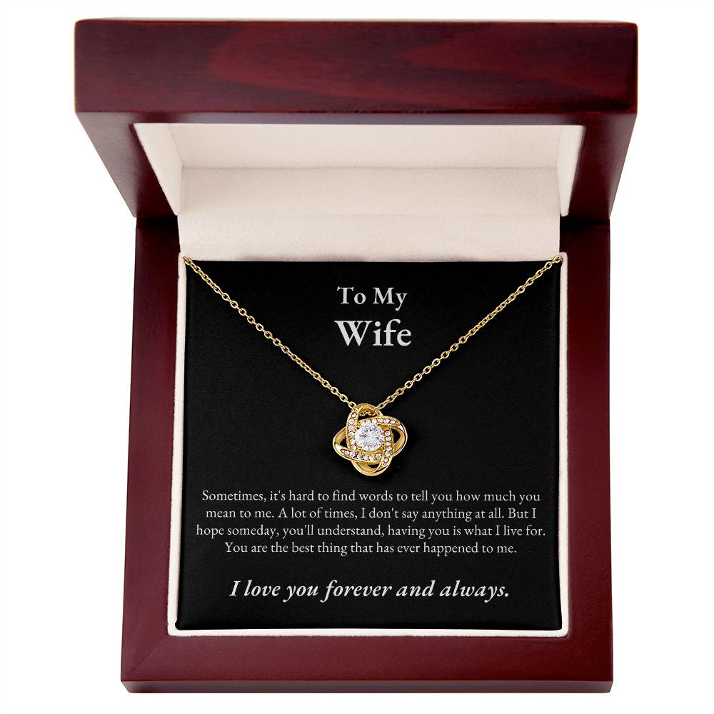 TIKTOK SHOP - Wife, love you forever and always - LOVE KNOT