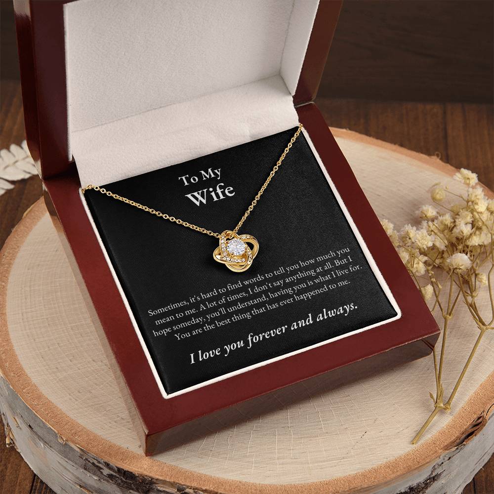 TIKTOK SHOP - Wife, love you forever and always - LOVE KNOT
