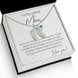 To My Loving Mom | Engraved Baby Feet Necklace with Birthstones