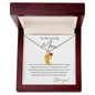 To My Loving Mom | Engraved Baby Feet Necklace with Birthstones
