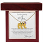 To My Loving Mom | Engraved Baby Feet Necklace with Birthstones