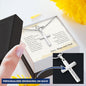 To Son from Mom and Dad | Personalized Cross Necklace