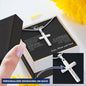 To Son from Mom and Dad | Personalized Steel Cross Necklace