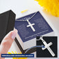 To Son | Personalized Steel Cross Necklace