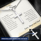 To Son from Mom and Dad | Personalized Cross Necklace
