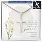 To Granddaughter, Daughter | Personalized Cross Necklace