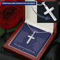 To Son | Personalized Steel Cross Necklace