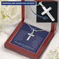 To Son | Personalized Steel Cross Necklace