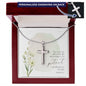 To Granddaughter, Daughter | Personalized Cross Necklace