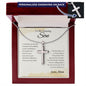 To Son from Mom | Personalized Cross Necklace