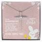 To Granddaughter for Easter | CZ Cross Necklace