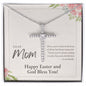 To Mom on Easter | CZ Cross Necklace
