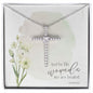 And by His wounds we are healed, Easter | CZ Cross Necklace