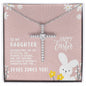 To Daughter for Easter | CZ Cross Necklace