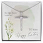 To Mom for Easter | CZ Cross Necklace