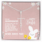 To Granddaughter for Easter | Faith Cross Necklace