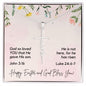 John and Luke Verse, Easter | Faith Cross Necklace