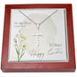 To Mom for Easter, He Has Risen | Faith Cross Necklace