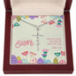 John 3 16, Happy Easter | Faith Cross Necklace