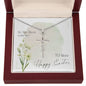To Mom for Easter, He Has Risen | Faith Cross Necklace