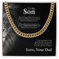 To Son from Dad | Cuban Link Chain