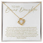 To Step Daughter | Love Knot Necklace