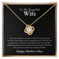 To Wife, Mom, Mother's Day | Love Knot Necklace