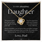 To Daughter from Dad | Love Knot Necklace