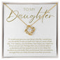 To Daughter | Love Knot Necklace