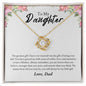 To Daughter from Dad | Love Knot Necklace