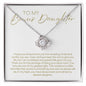To Step Daughter | Love Knot Necklace