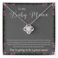 To Baby Mama, Wife | Love Knot Necklace