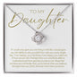To Daughter | Love Knot Necklace