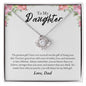 To Daughter from Dad | Love Knot Necklace
