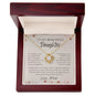 To Daughter from Mom | Love Knot Necklace