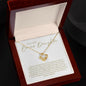 To Step Daughter | Love Knot Necklace