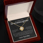 To Granddaughter from Grandpa | Love Knot Necklace