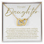 To Daughter | Interlocking Hearts Necklace