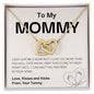 To Mom, Mommy, Mother's Day | Interlocking Hearts Necklace