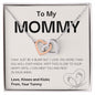 To Mom, Mommy, Mother's Day | Interlocking Hearts Necklace