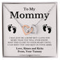 To Mom, Mommy, Mother's Day | Interlocking Hearts Necklace