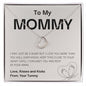 To Mom, Mommy, Mother's Day | Delicate Heart Necklace