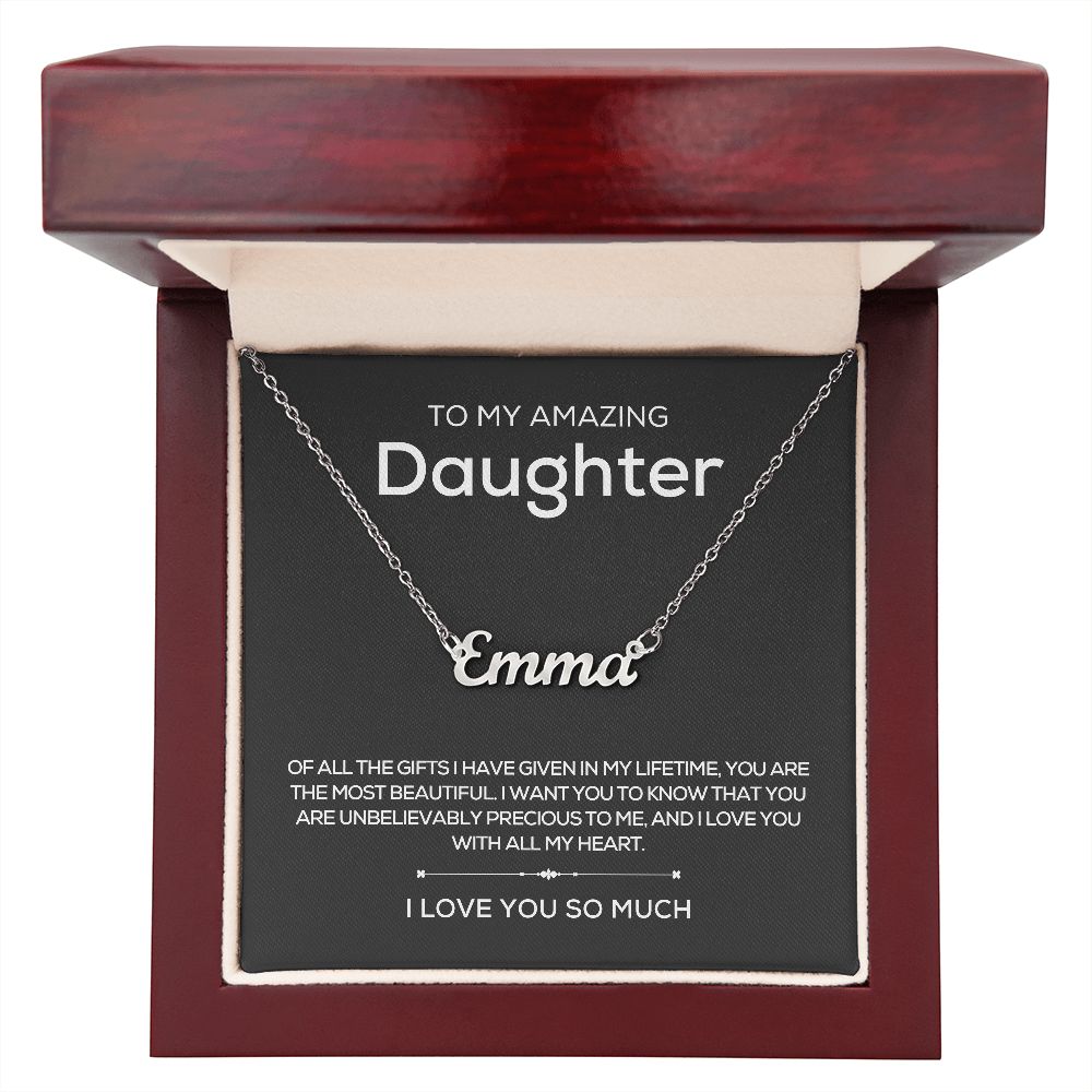 To Daughter | Personalized Name Necklace