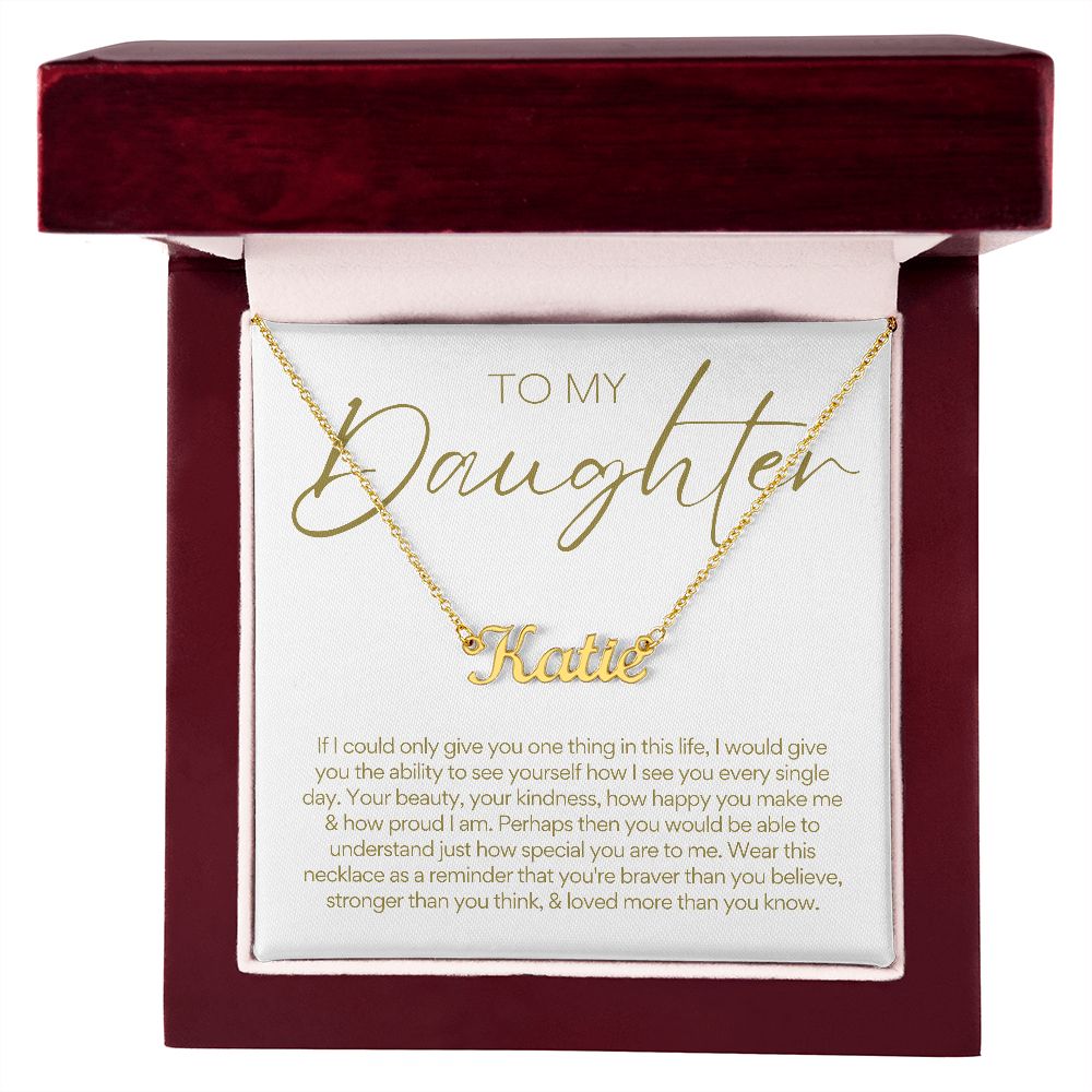 To Daughter | Custom Name Necklace