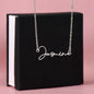 To Mother from Daughter, Mother's Day | Signature Name Necklace